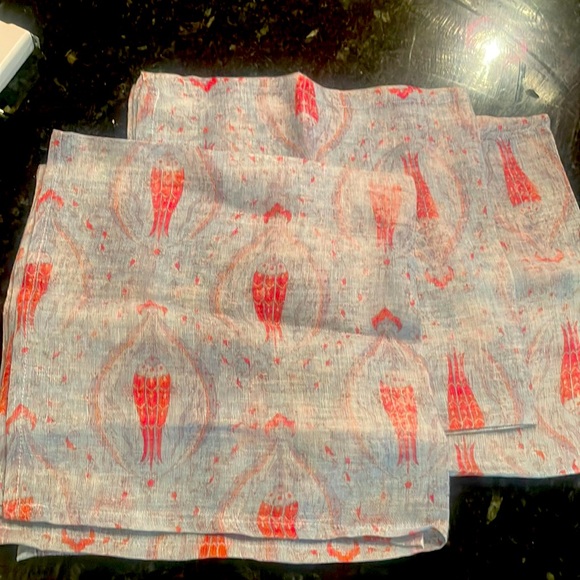 Nicolette Mayer pale blue linen napkins(3) - Picture 1 of 3